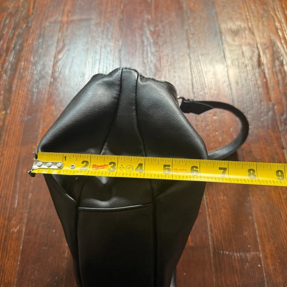 Simply Vera Wang Purse Handbag Shoulder Bag Black Gothic Biker